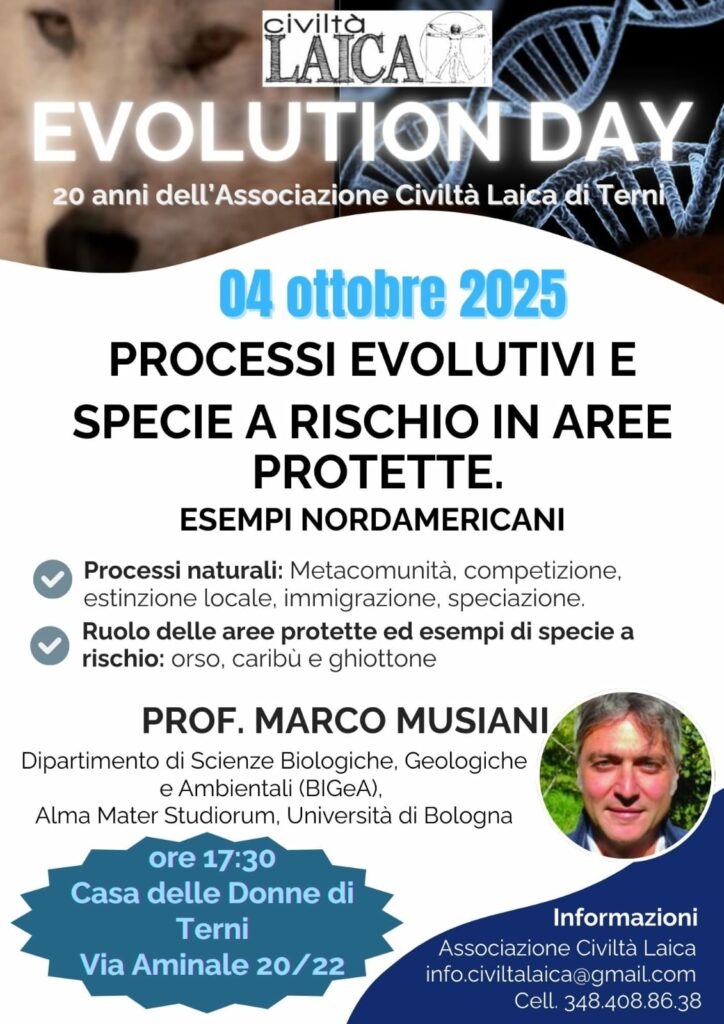 L’Associazione Civiltà Laica compie 20 anni.